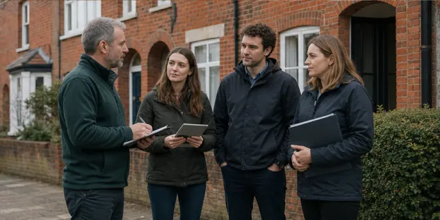 The Cucumber Eco consultancy team reviewing British homes on site