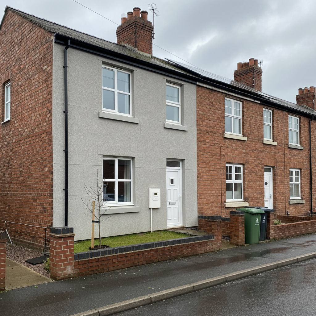 UK home after ECO4 scheme energy upgrades including insulation and heating