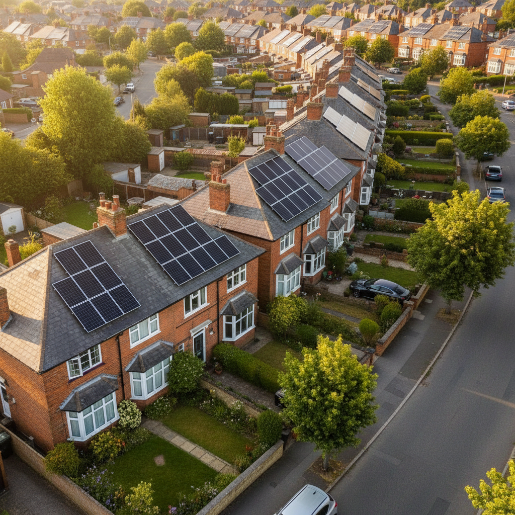 UK home benefiting from free energy consultancy, solar panels and energy efficiency improvements