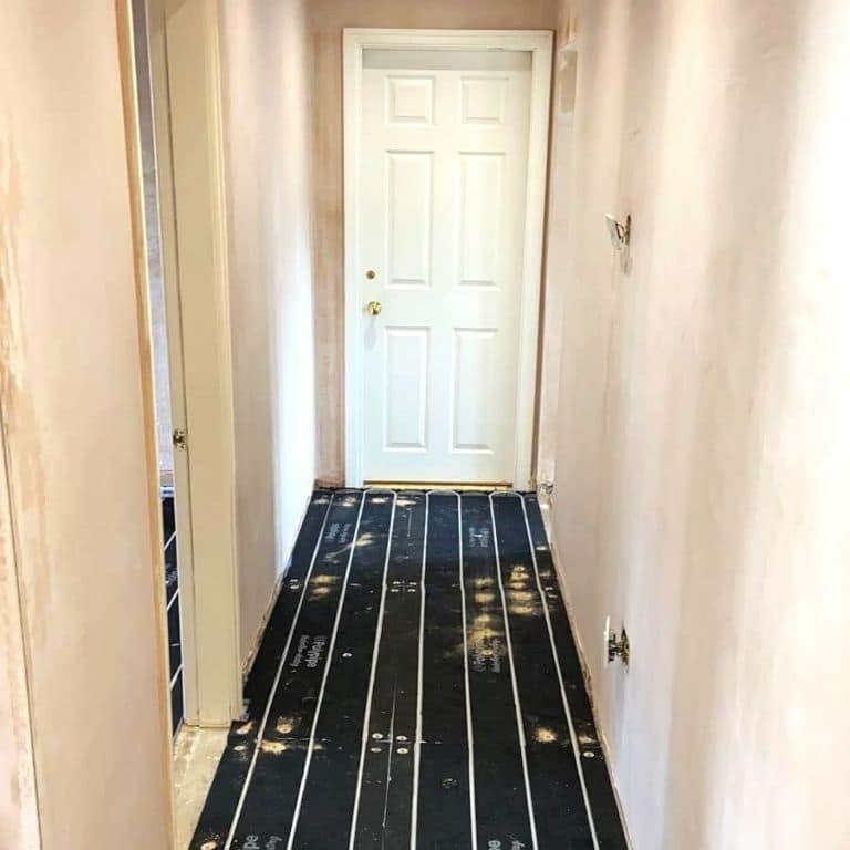 retrofitted underfloor heating polypipe 1