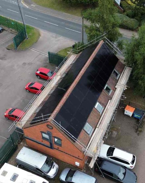 roof mounted commercial solar panels in birmingham